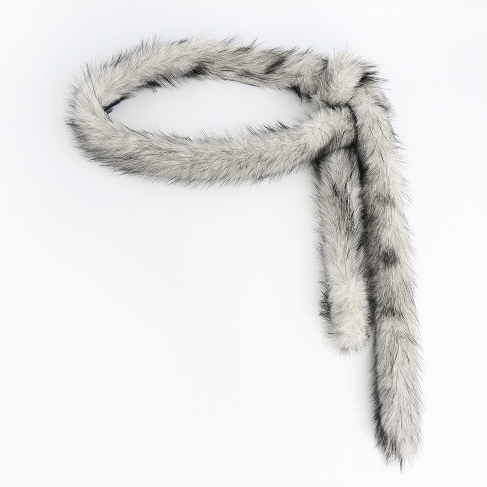 Faux Fur Statement Waist Belt ā 180cm Plush Chain for Punk, Hip-Hop & Cosplay Looks