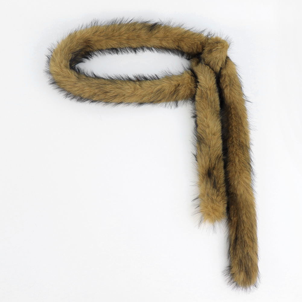 Faux Fur Statement Waist Belt ā 180cm Plush Chain for Punk, Hip-Hop & Cosplay Looks