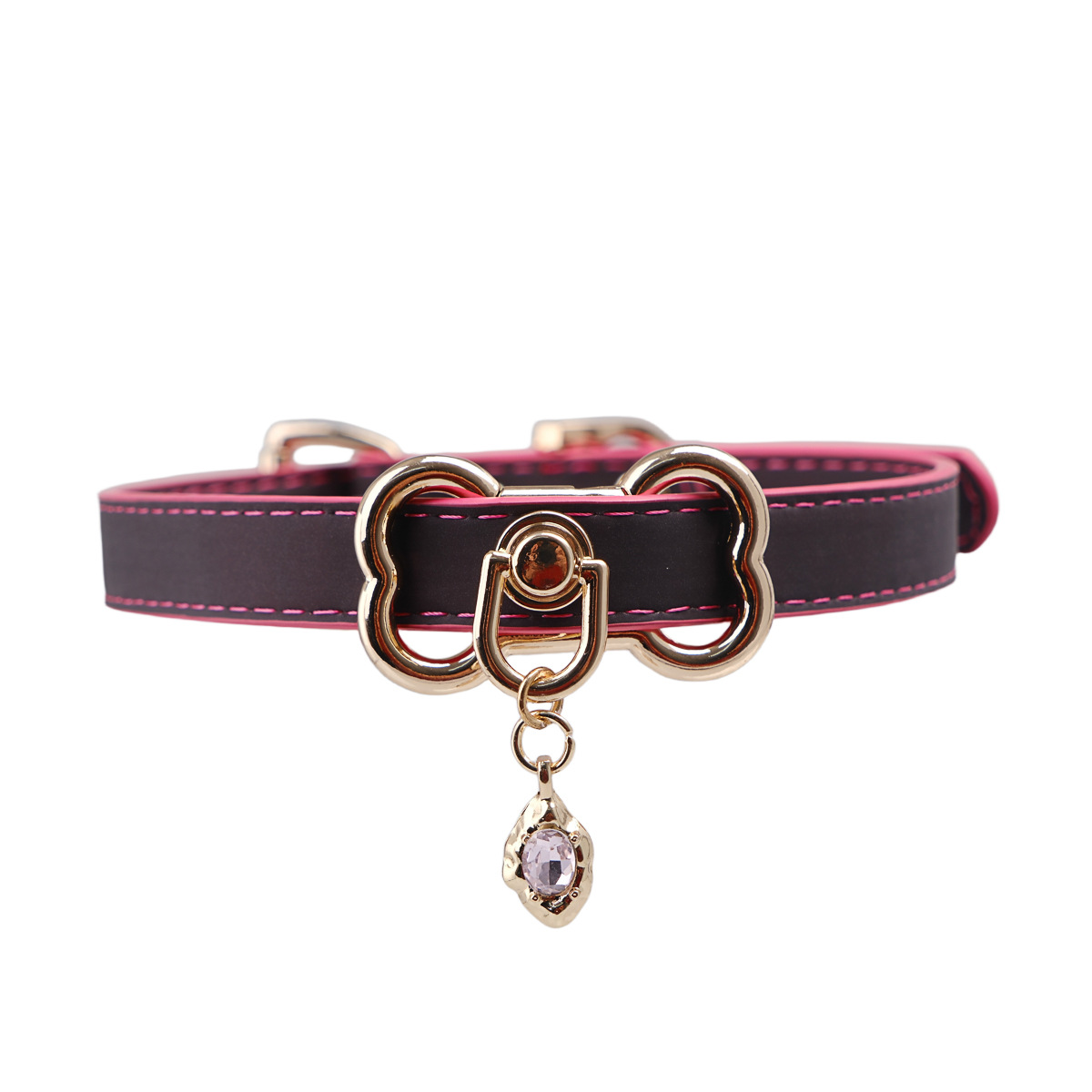 Thermo-Chromatic Puppy Play Collar – Heat-Sensitive BDSM Choker in Custom Punk Style (Handmade)