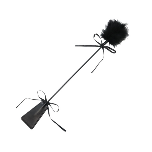 Feather Tease & Spank Paddle – Dual-Sensation Toy for Foreplay & Light Punishment
