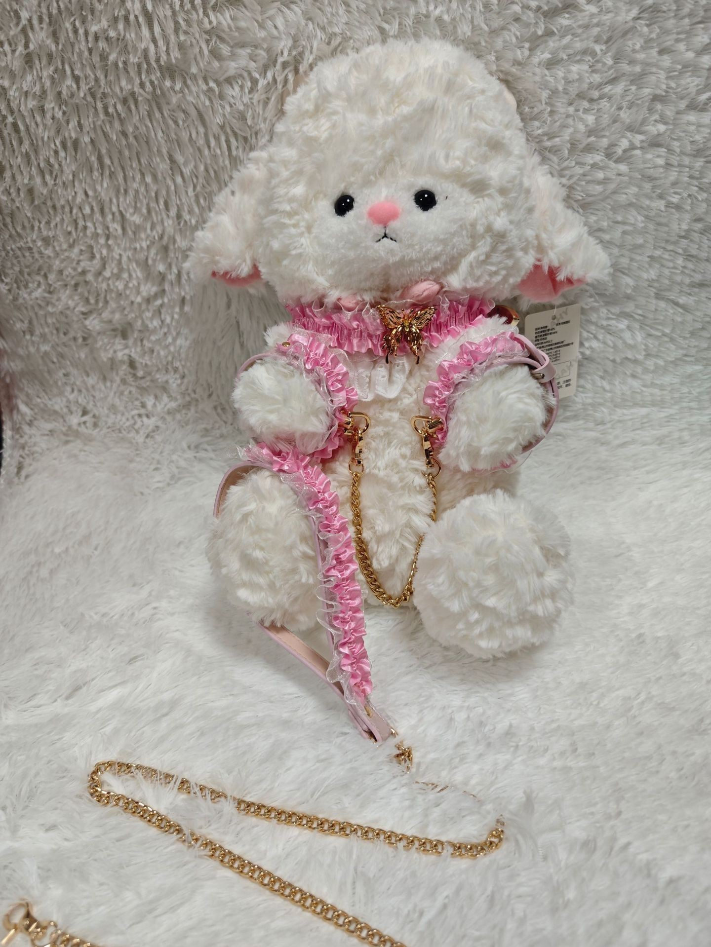 Pink Lace Puppy Play Set – Submissive BDSM Kit with Collar, Wrist & Ankle Cuffs, and Leash | DDLG Starter Gear