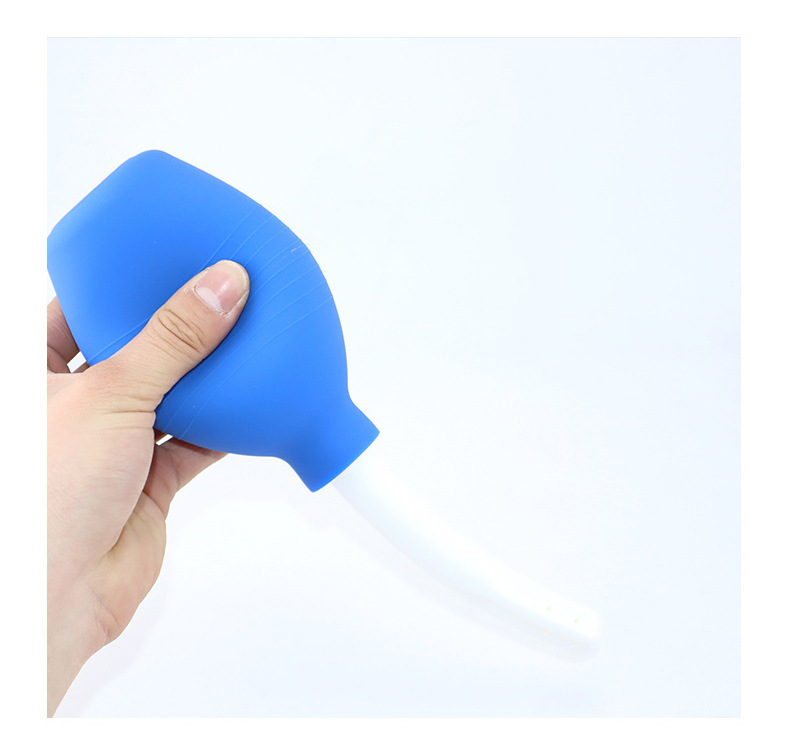 Multi-Size Silicone Anal & Vaginal Douche Set – Personal Enema Bulb Cleaner for Intimate Hygiene (4 Sizes, Black & Blue)