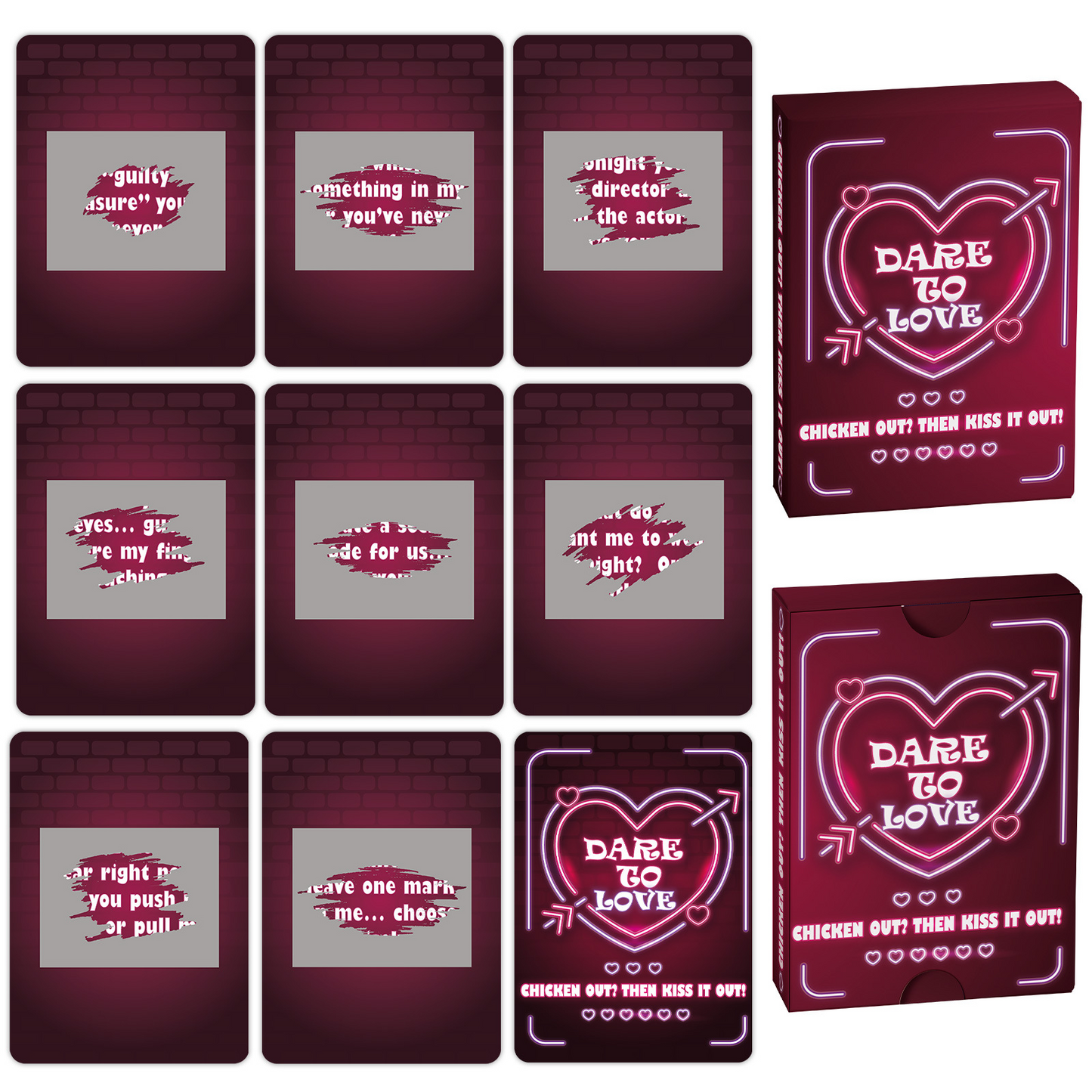 46-Card Couple Scratch Game – Romantic & Naughty Challenge Deck for Lovers
