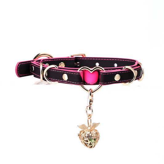 Thermal Color-Changing Bell Collar – Lightweight BDSM Submissive Choker for SP & Petplay